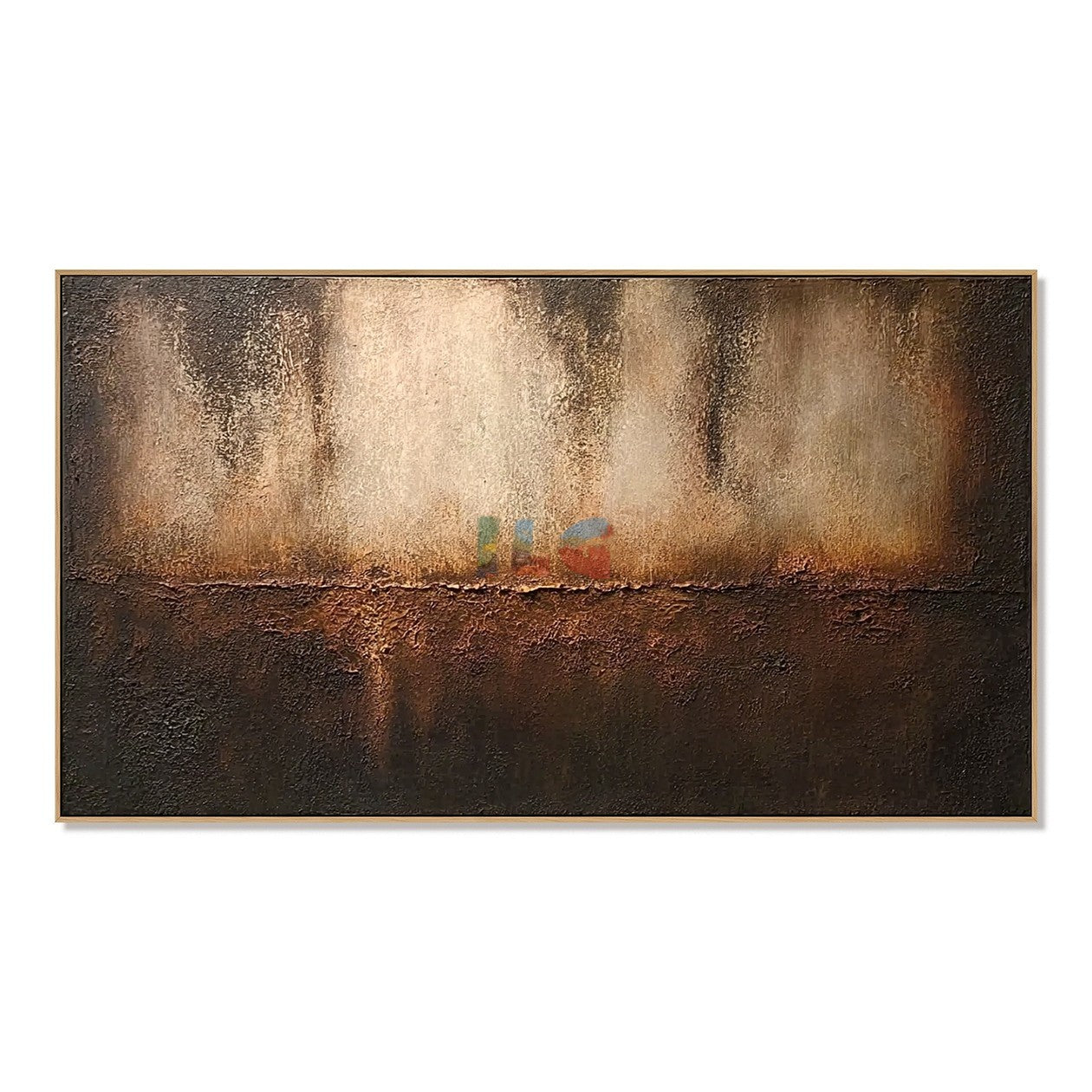 Ember Veil Horizon – Abstract Minimalist Textured Wall Art