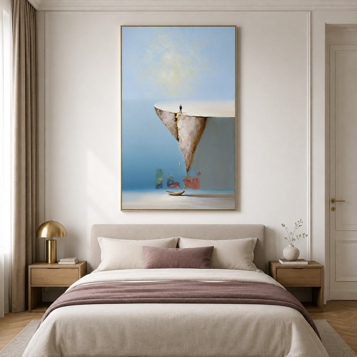 Beyond the Floating Edge – Minimalist Surreal Landscape Wall Art