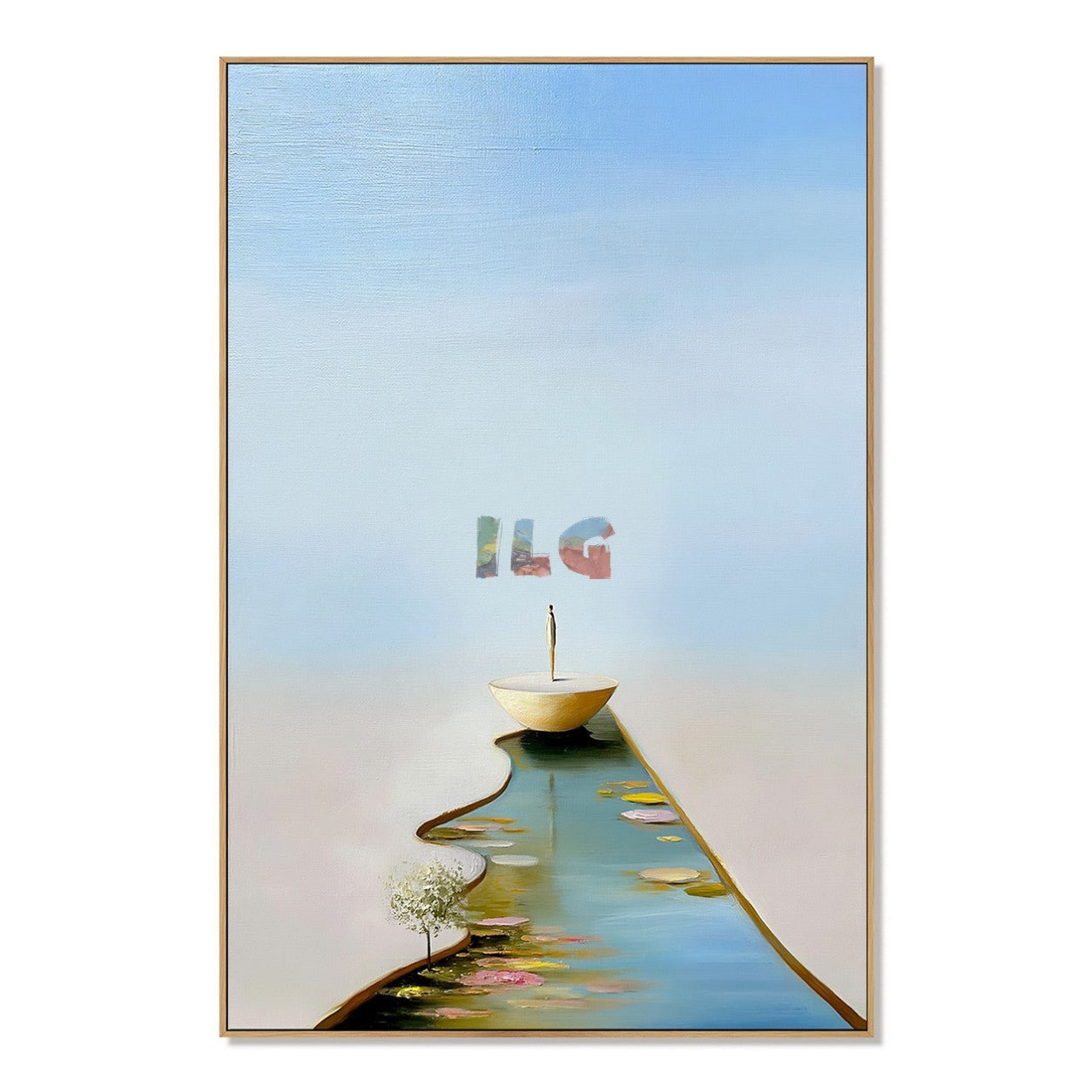 A Quiet Passage Beyond – Minimalist Surreal Landscape Wall Art