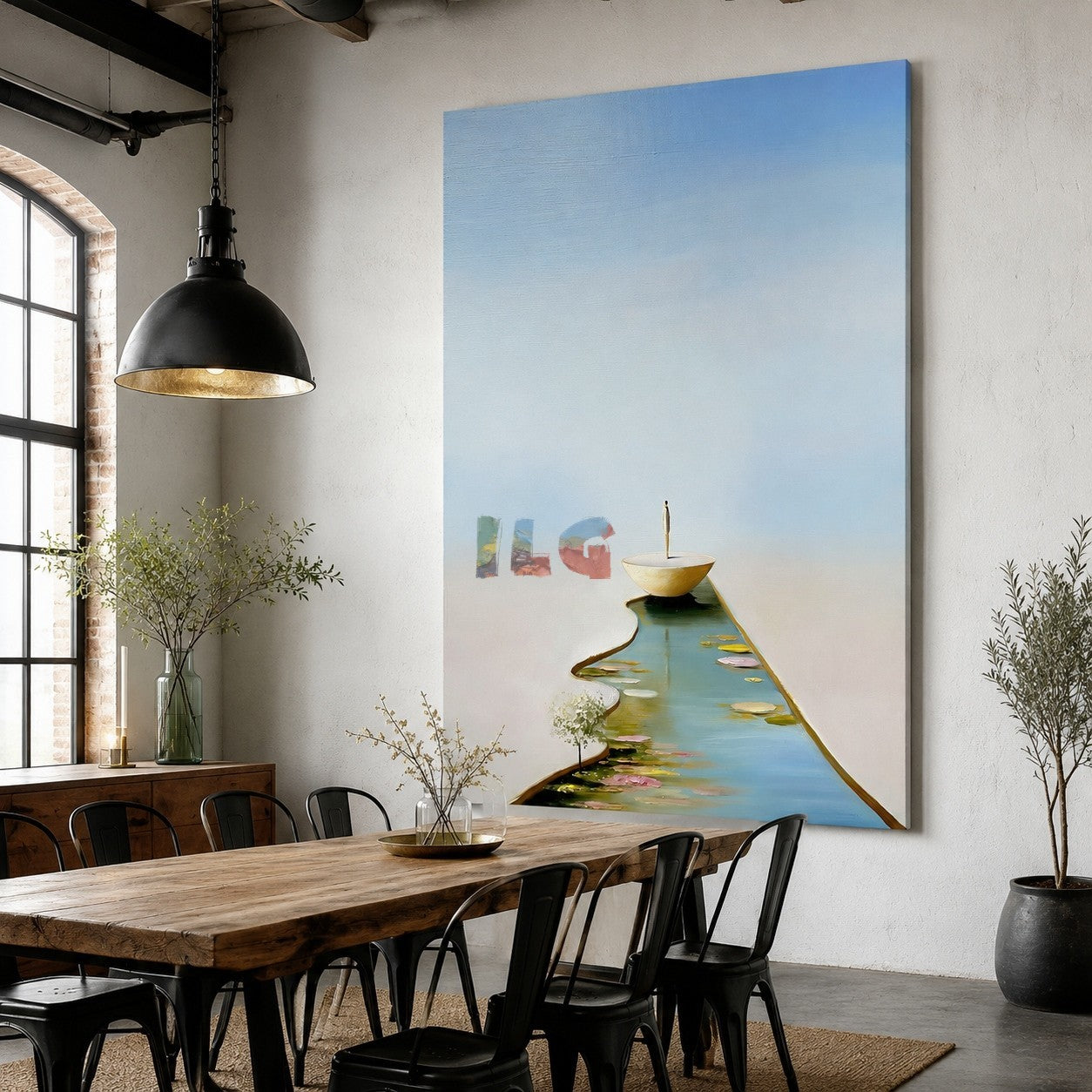 A Quiet Passage Beyond – Minimalist Surreal Landscape Wall Art