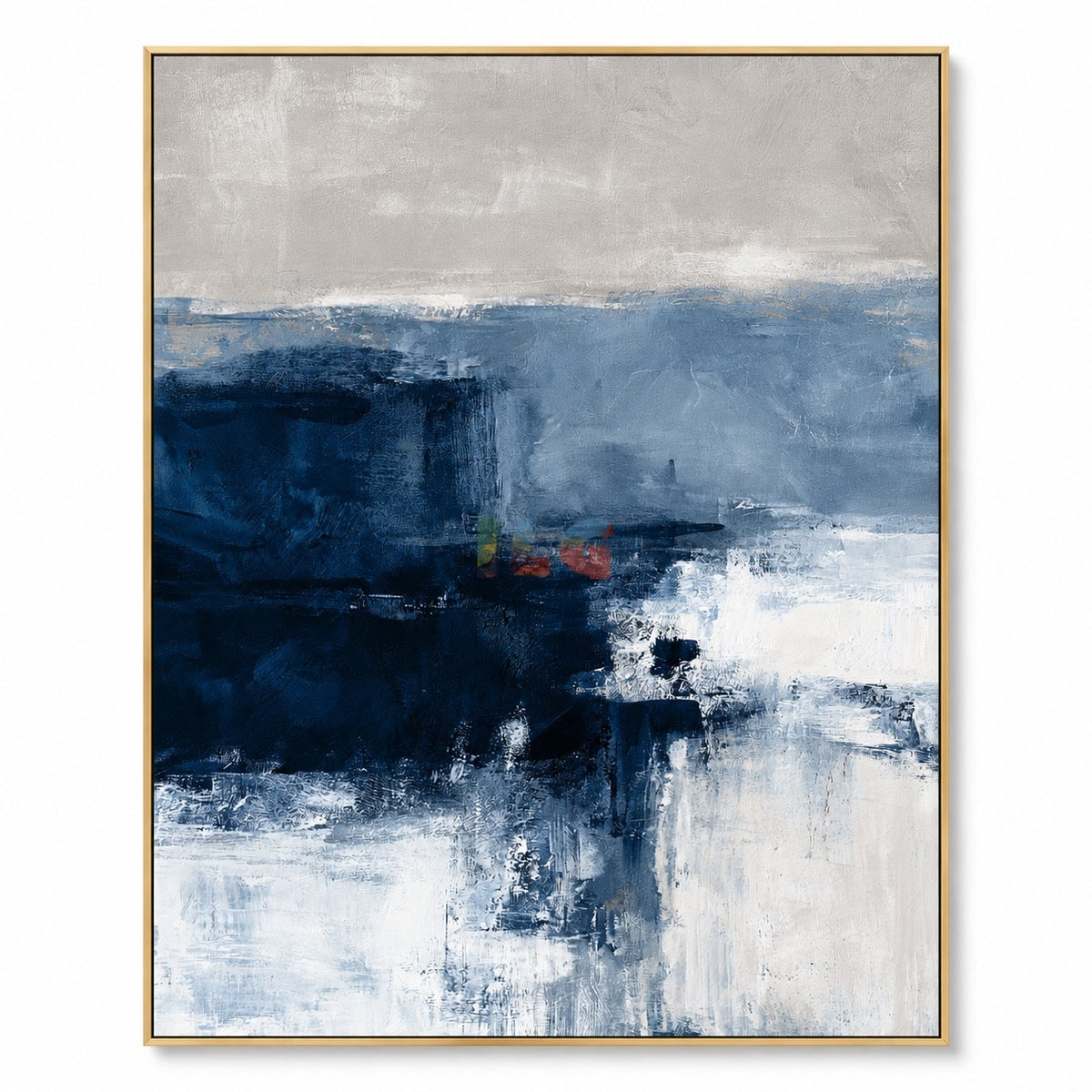 Arctic Blue Passage – Contemporary Abstract Ocean Texture Wall Art