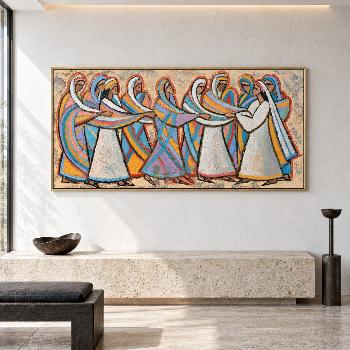 Dance of Colors – Contemporary Figurative Abstract Wall Art