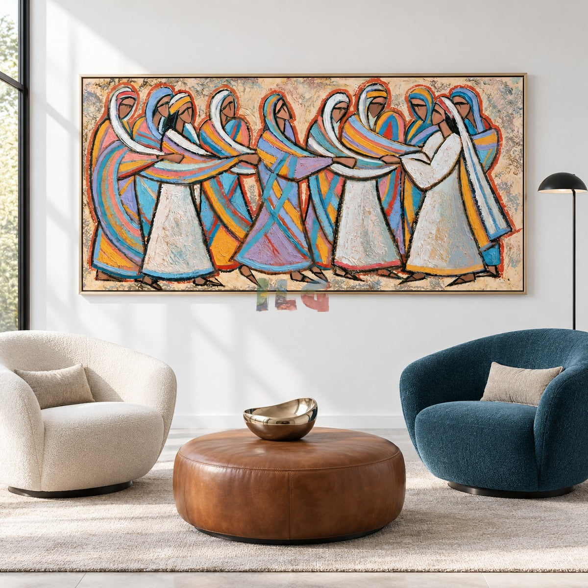 Dance of Colors – Contemporary Figurative Abstract Wall Art