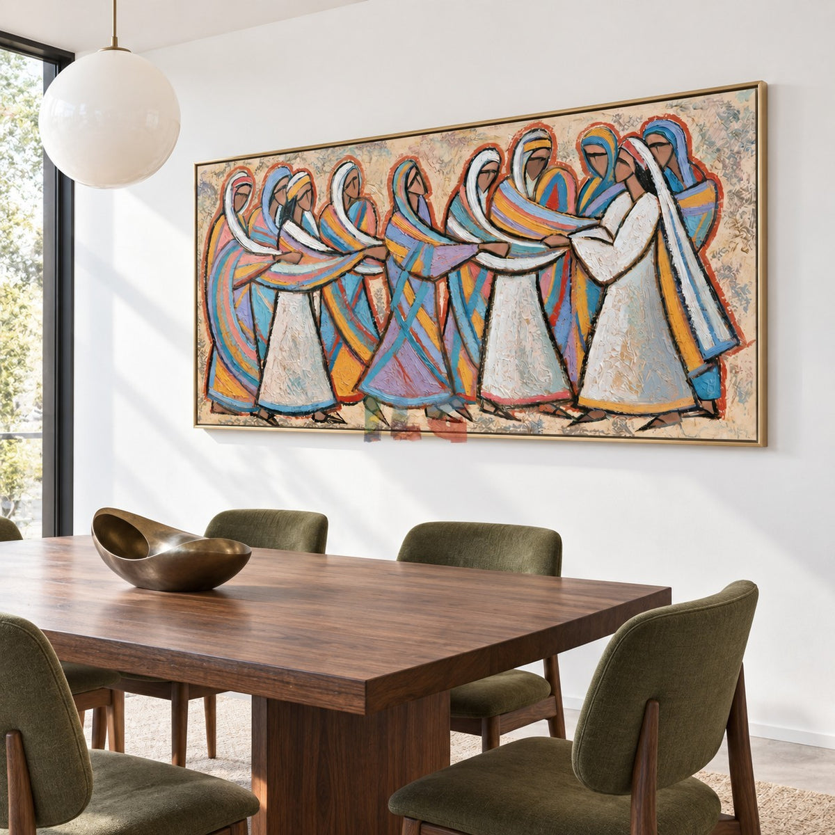 Dance of Colors – Contemporary Figurative Abstract Wall Art