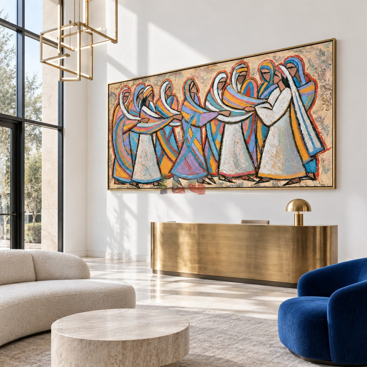Dance of Colors – Contemporary Figurative Abstract Wall Art