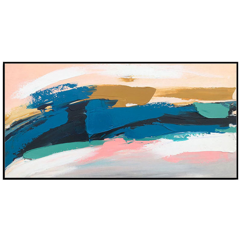 Contemporary Abstract Art: Bold Color Strokes Wall Art
