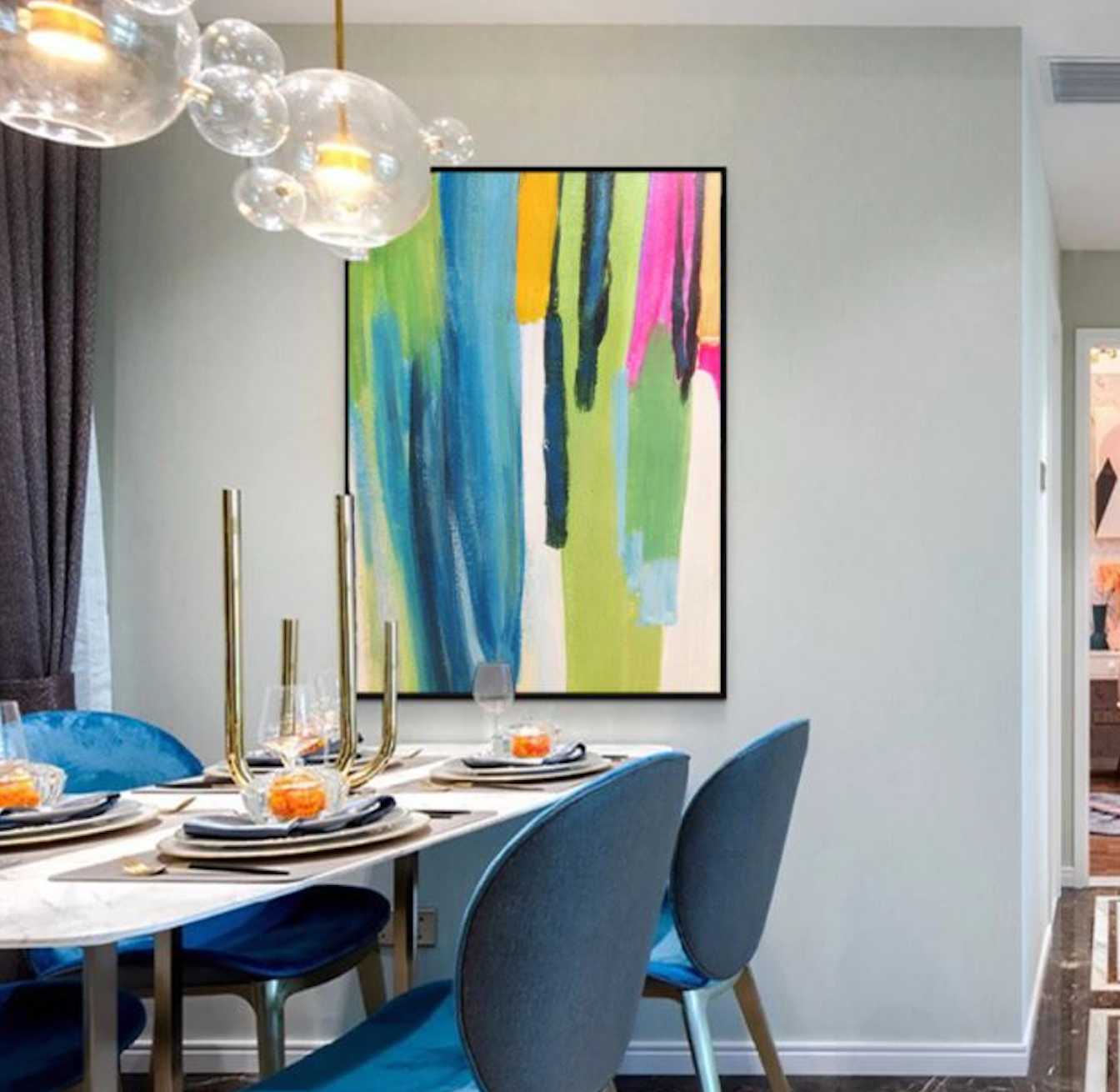 colorful abstract painting for modern creative decor