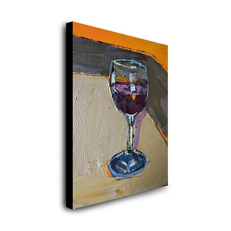 Le verre à vin abstrait