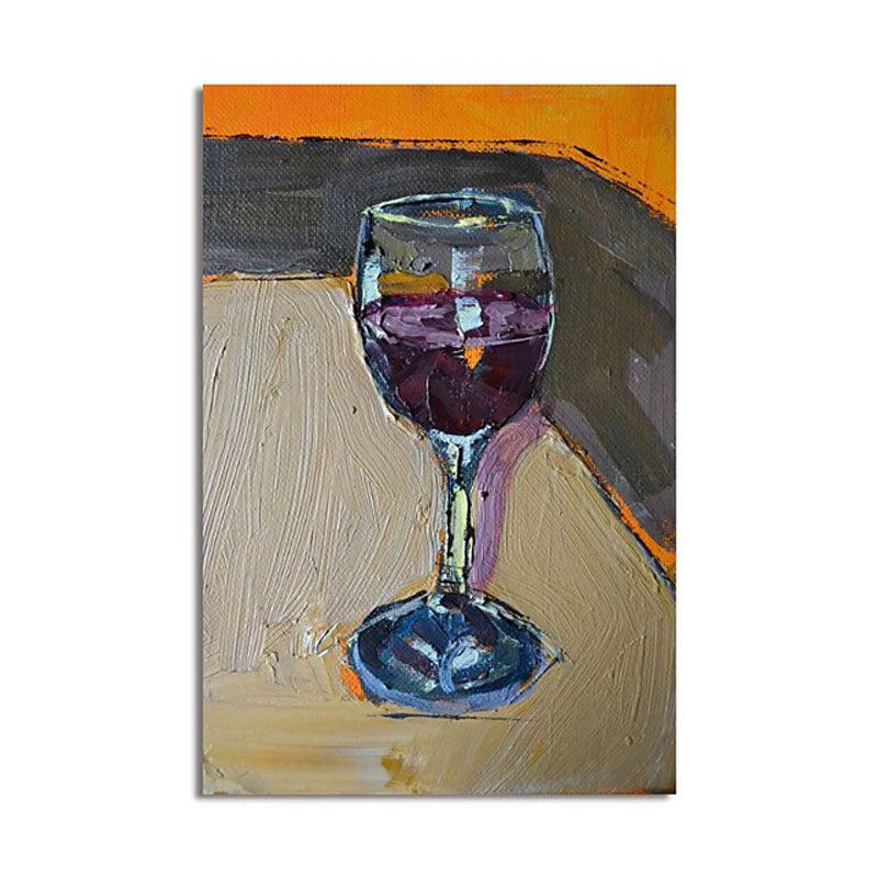 Le verre à vin abstrait